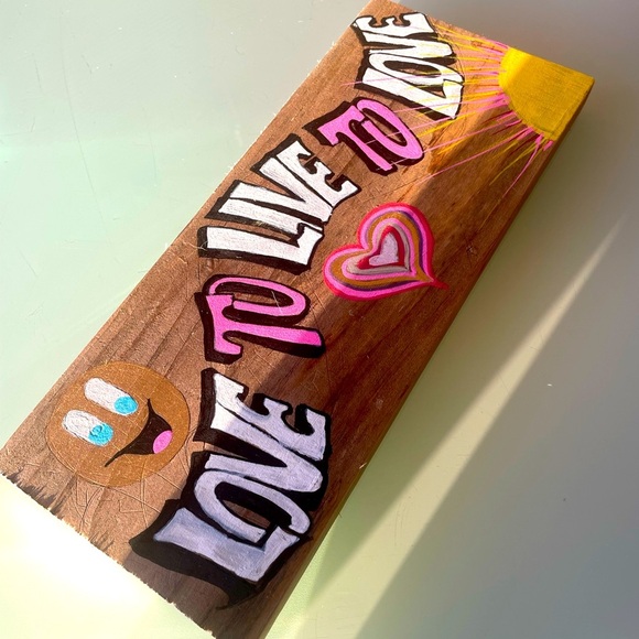 A Lil Inspiration - Great to Decorate Any Place - Custom Hand Painted Wood Sign - Picture 3 of 3